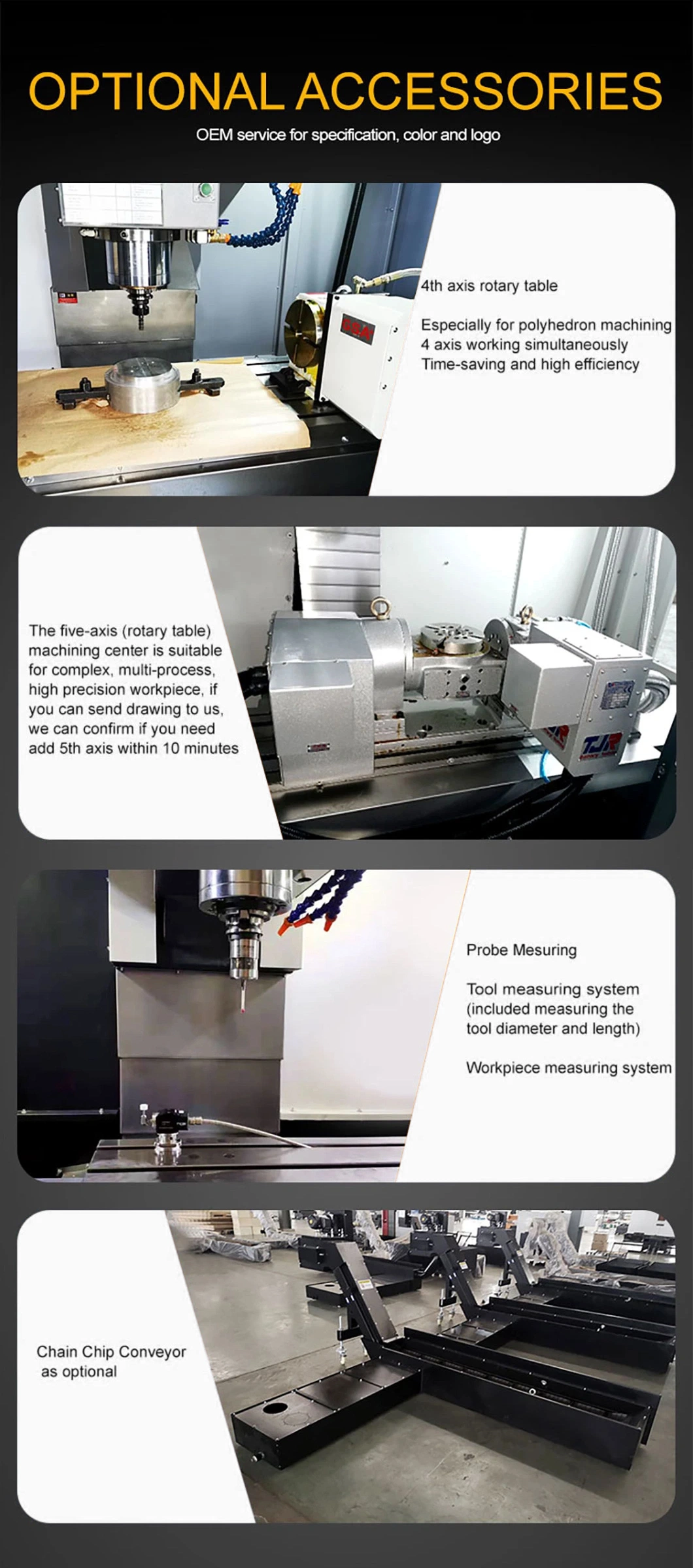 CV1370 High Precision Metal Processing 10000rpm in Arm Type CNC Vertical Machining Center