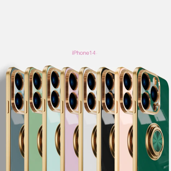 Novidade capa de celular fashion para iPhone 13 PRO 14 PRO Max com anel magnético